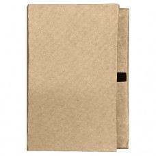 Capa dura kraft com porta caneta B1210